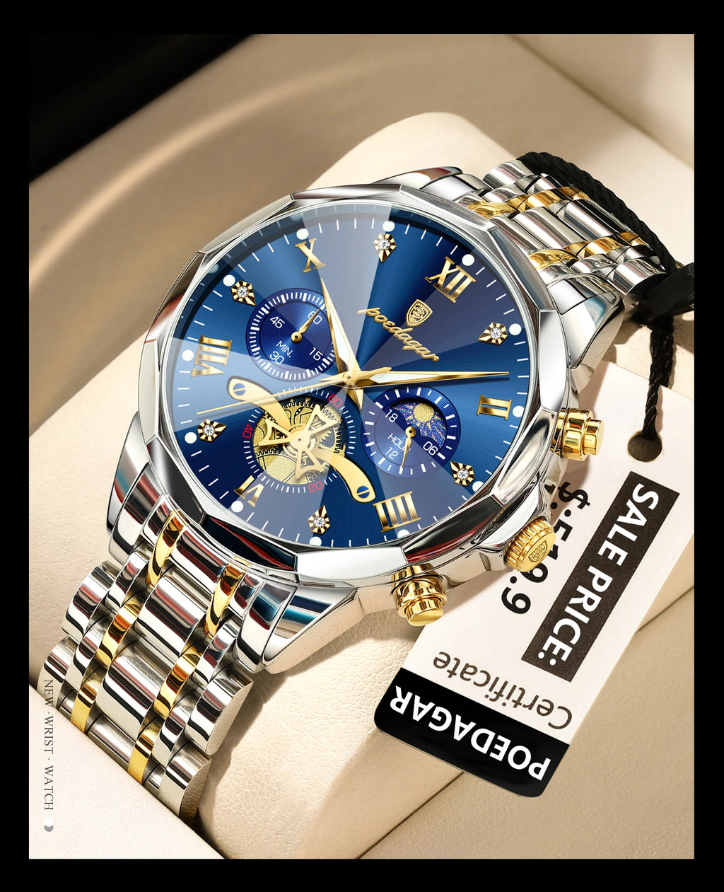 S-Legitimus Luxury Men Watch SILVER Brand Watch