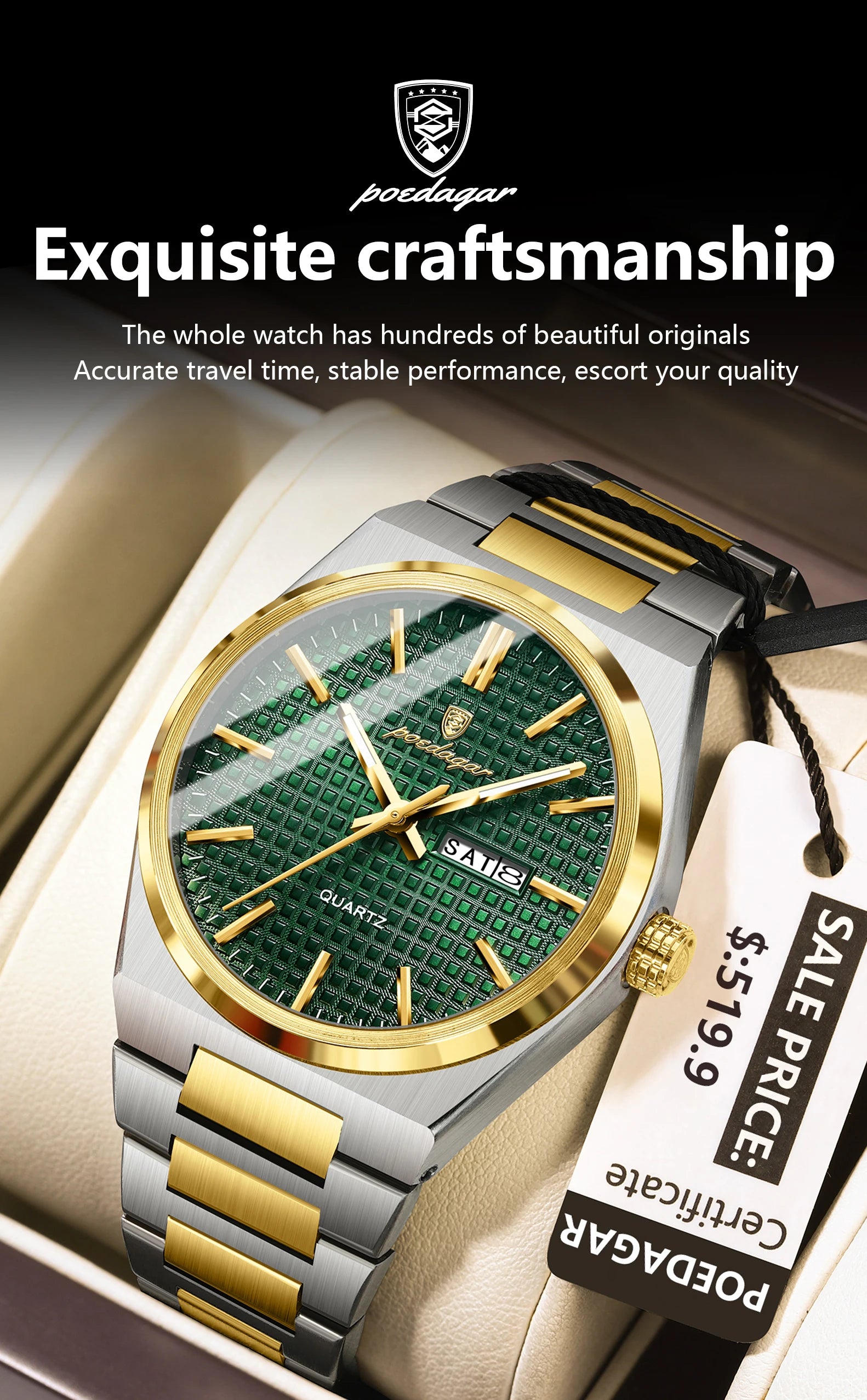S-Art Luxury Men Watch SILVER Brand Watch