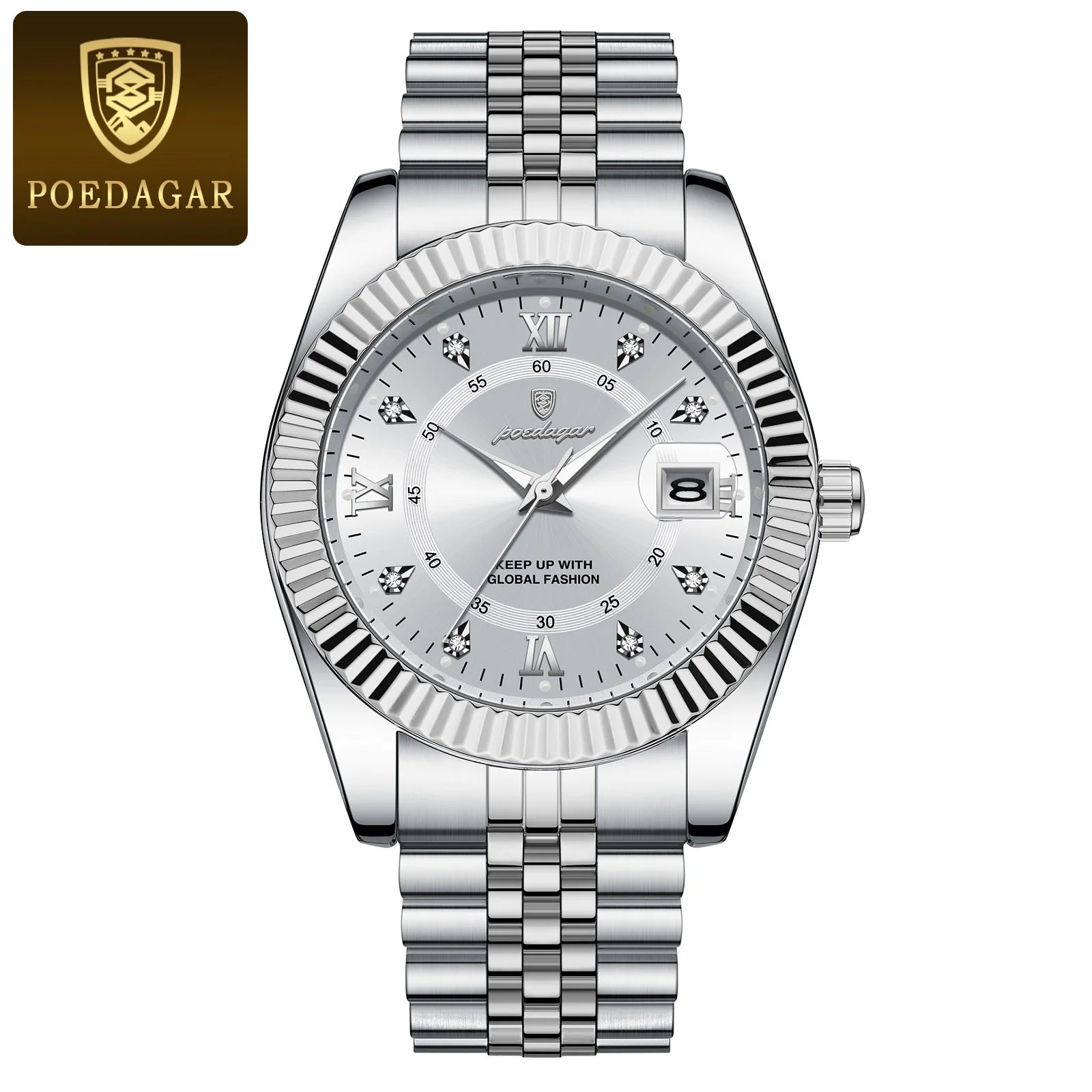S-Lin Luxury Gold Quartz SILVER Brand Watch