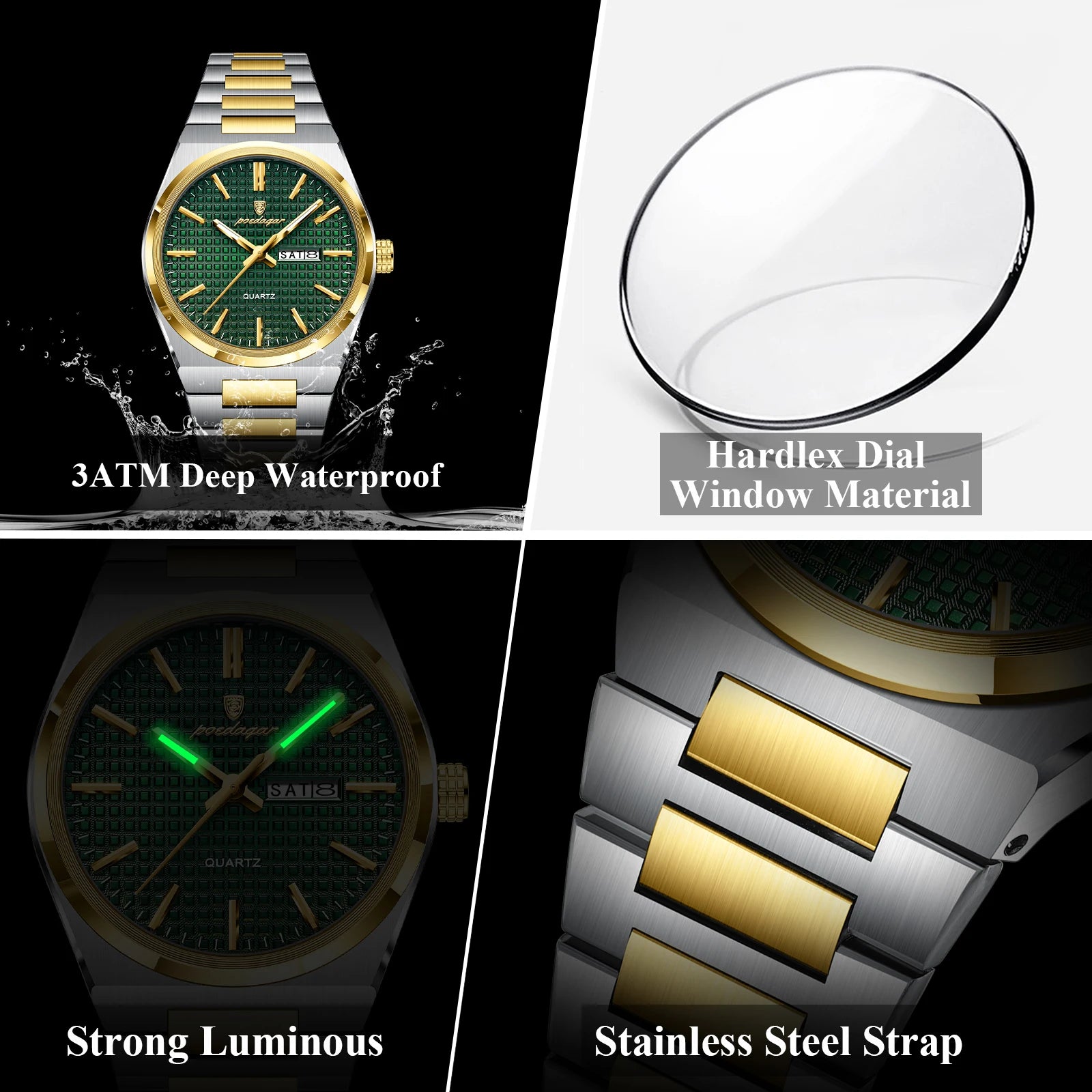 S-Art Luxury Men Watch SILVER Brand Watch
