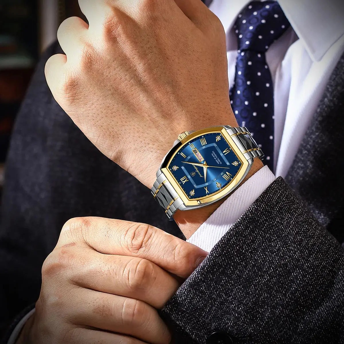 Ox-Roman Luxury Watch  Steel SILVER Brand Watch