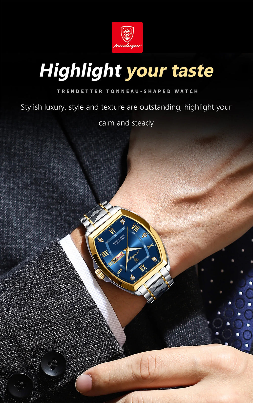 Ox-Roman Luxury Watch  Steel SILVER Brand Watch