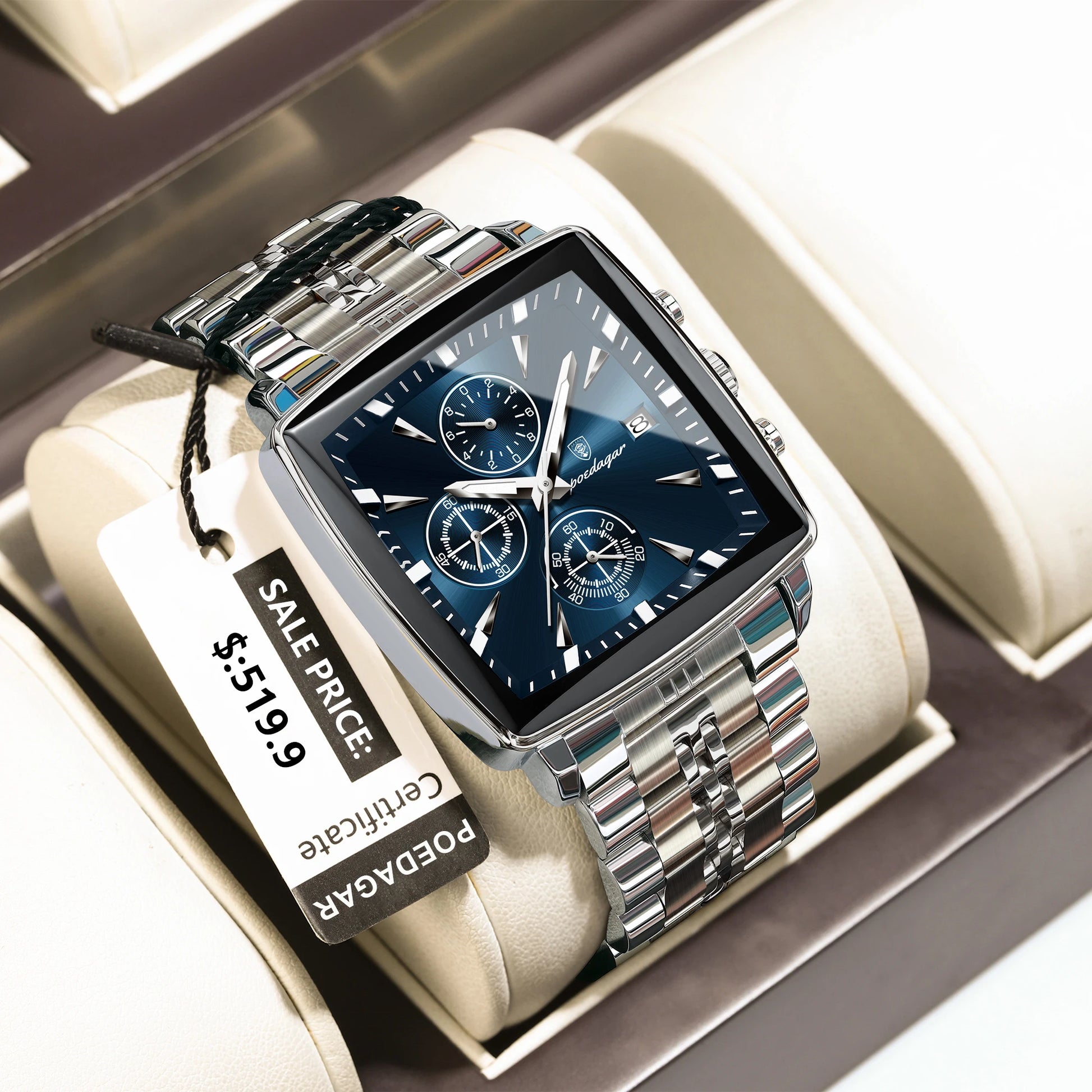Xsquare Watch Luxury SILVER Brand Watch