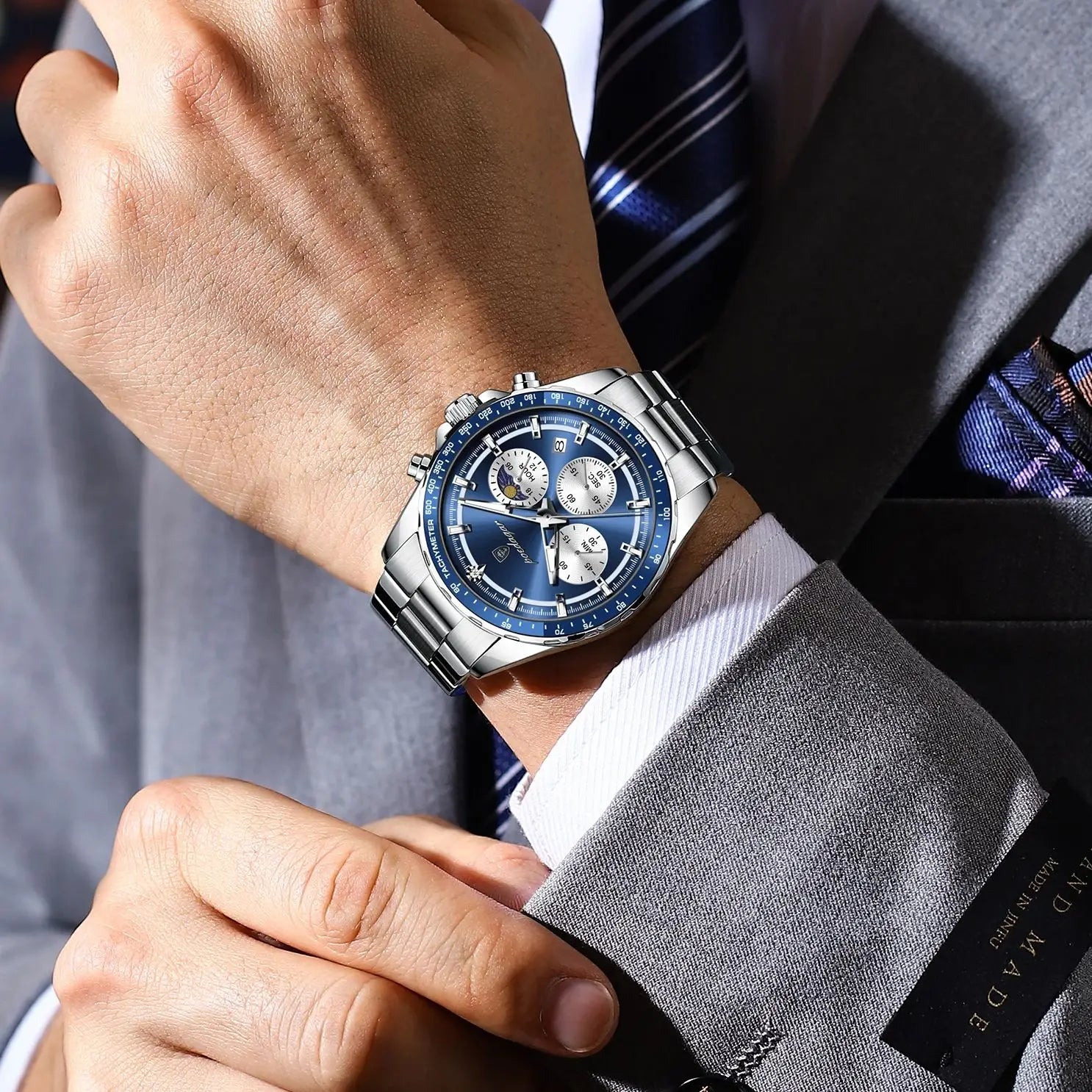 S-Dagar Luxury Sport Watch SILVER Brand Watch