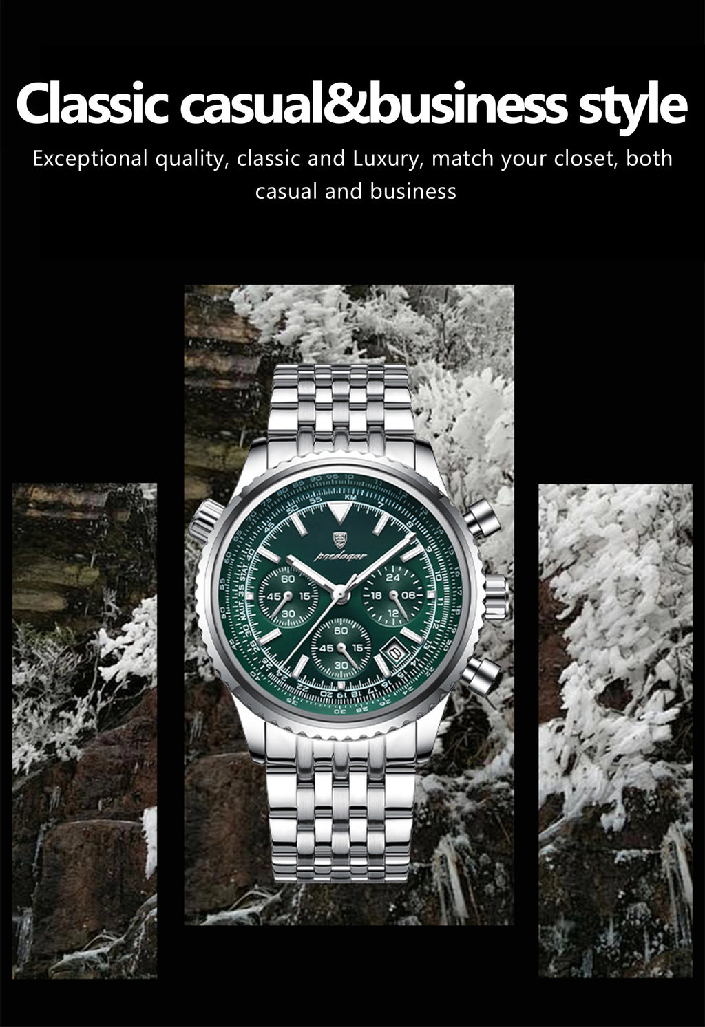 Dagar Watch Luxury SILVER Brand Watch