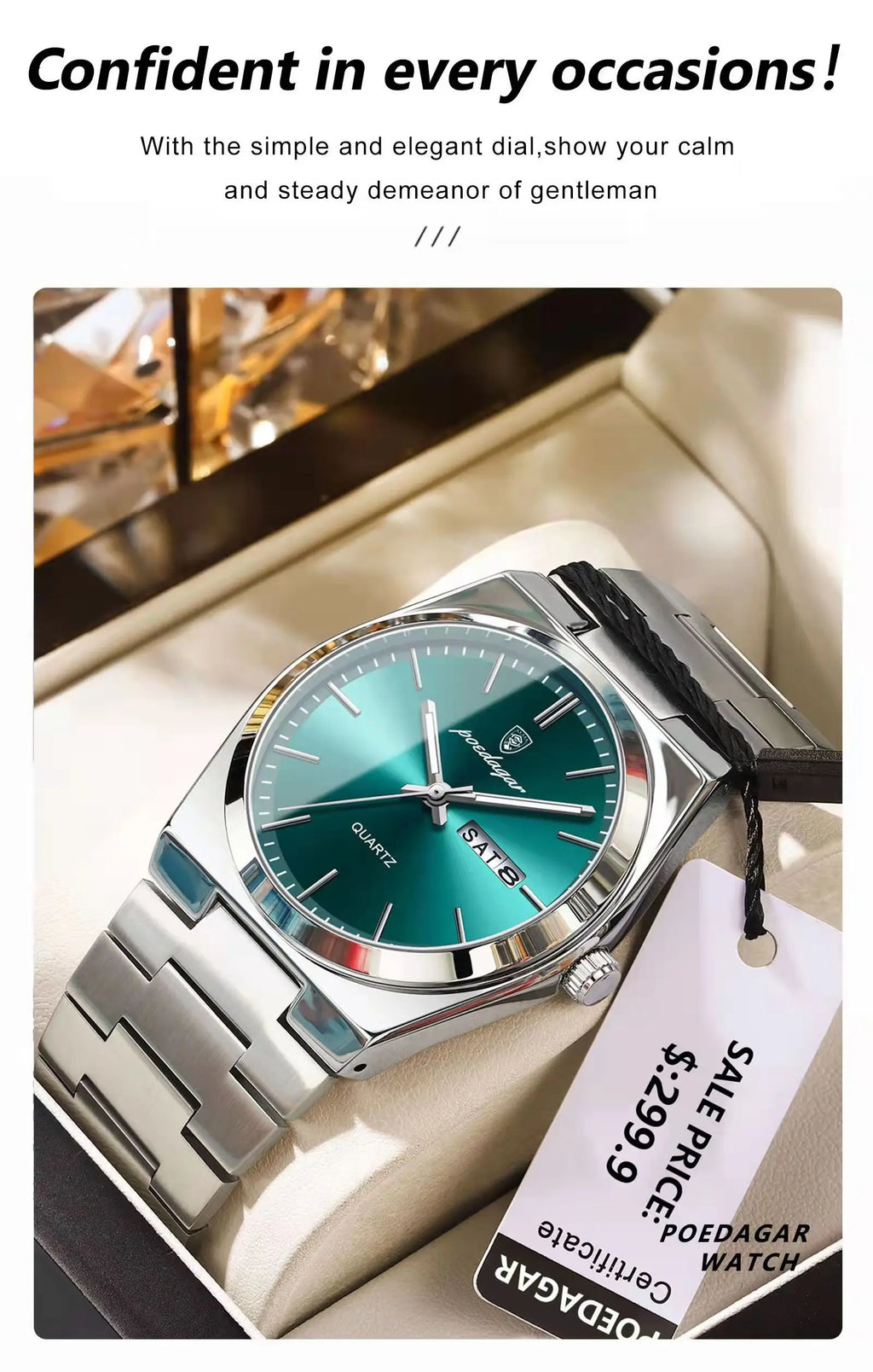 S-Steel Watch Luxo SILVER Brand Watch