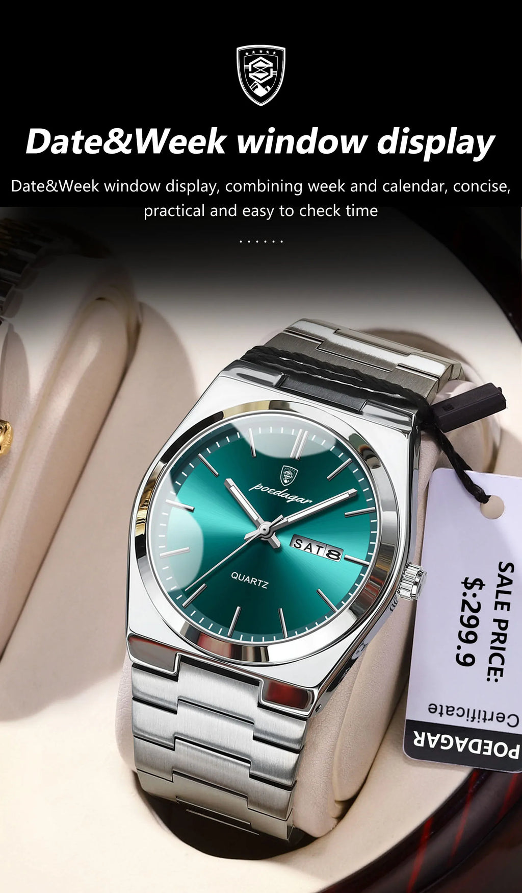 S-Steel Watch Luxo SILVER Brand Watch