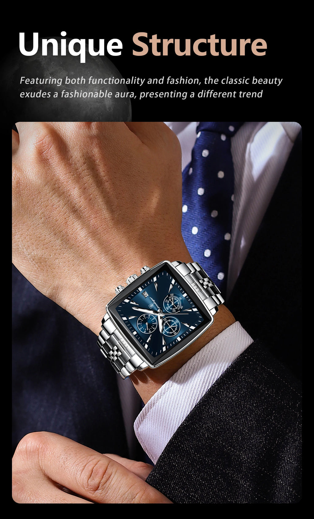 Xsquare Watch Luxury SILVER Brand Watch