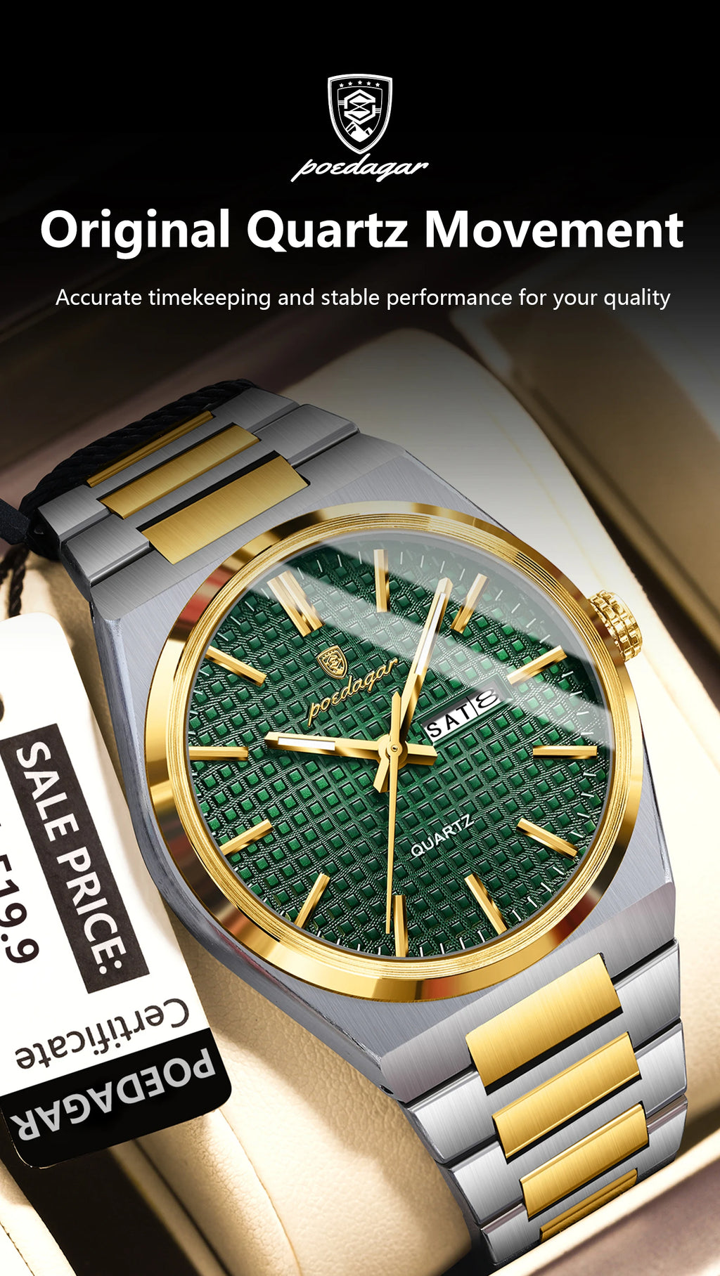 S-Art Luxury Men Watch SILVER Brand Watch