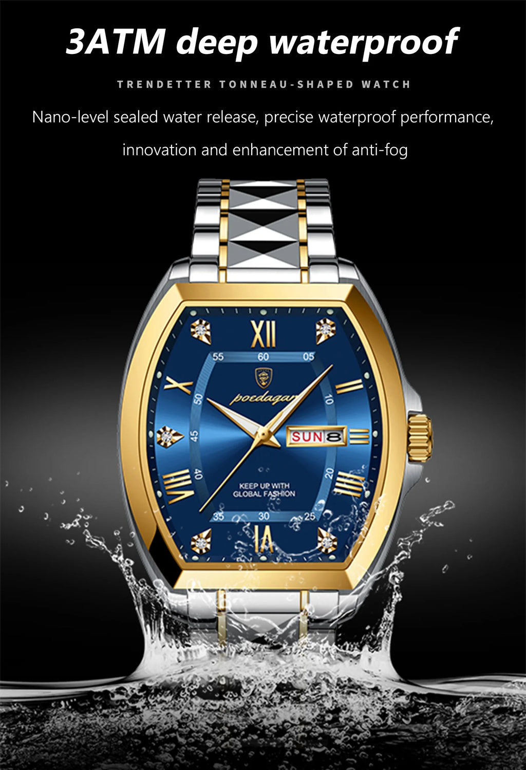 Ox-Roman Luxury Watch  Steel SILVER Brand Watch