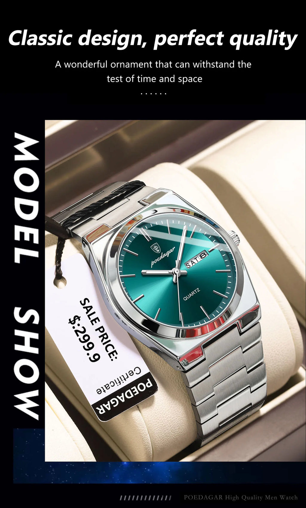 S-Steel Watch Luxo SILVER Brand Watch