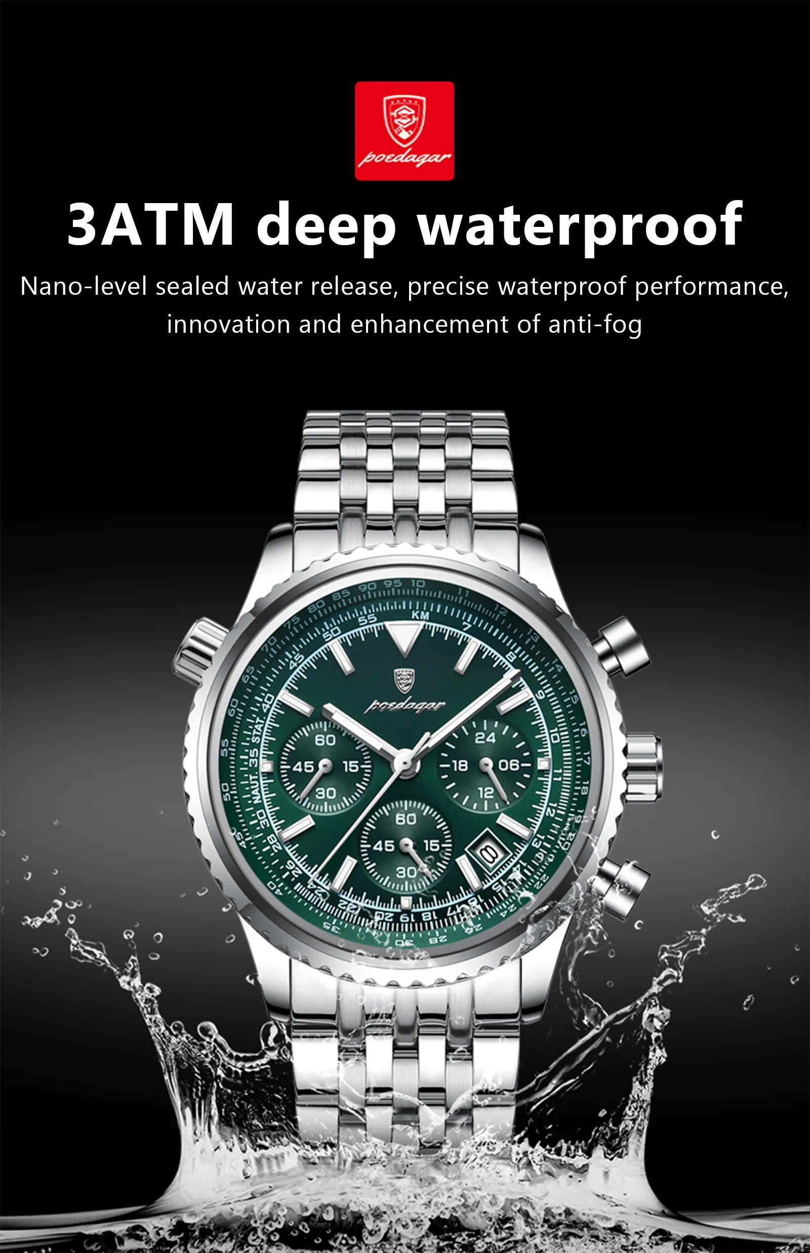 Dagar Watch Luxury SILVER Brand Watch
