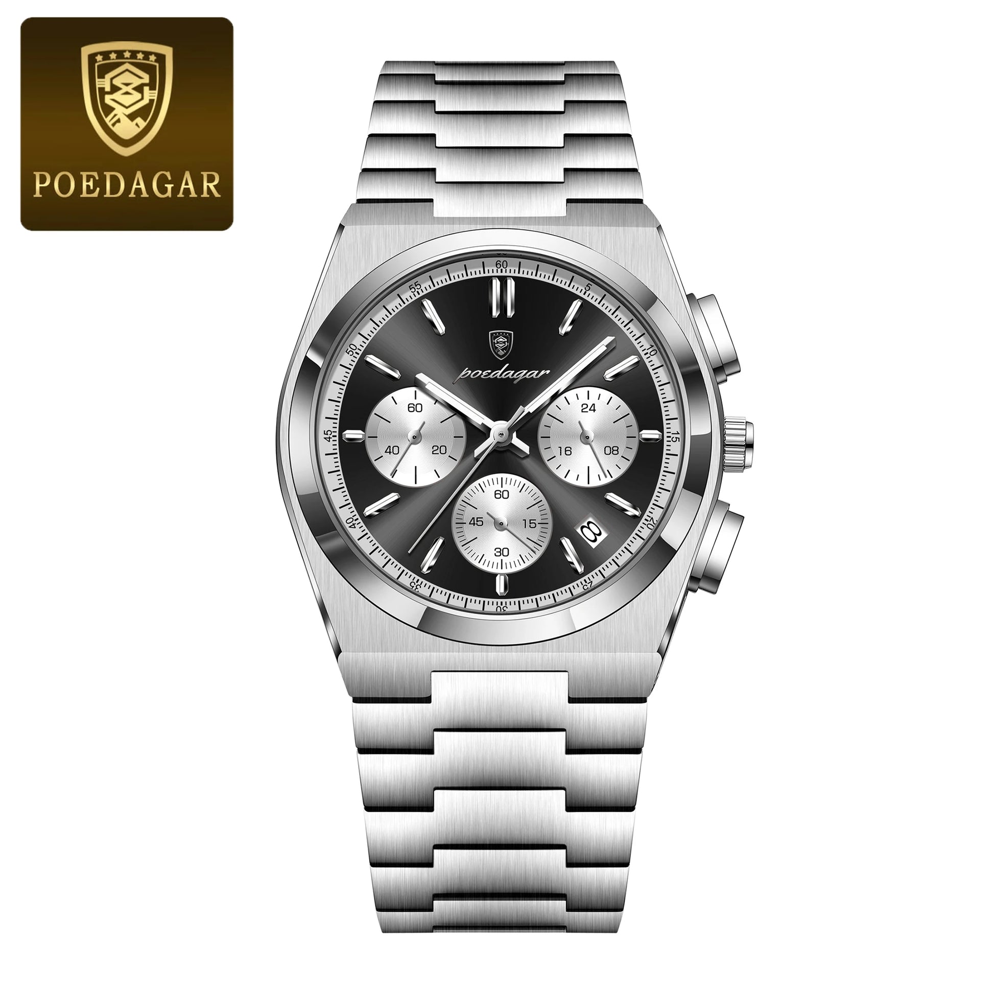 3-Globe Luxury Watch SILVER Brand Watch