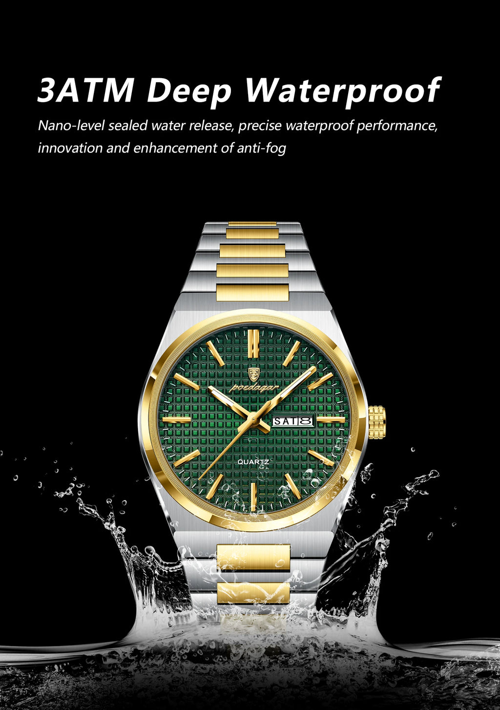 S-Art Luxury Men Watch SILVER Brand Watch