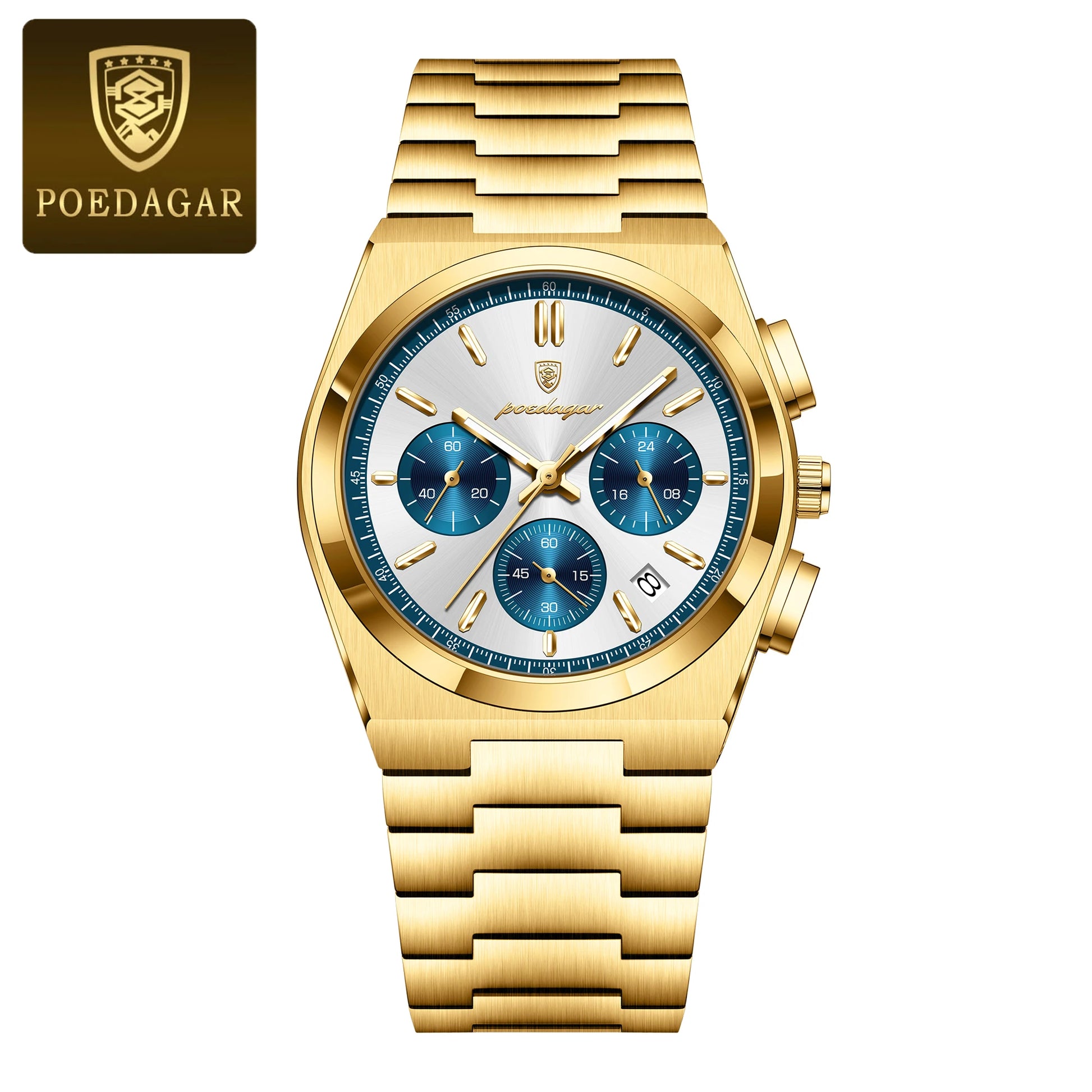 3-Globe Luxury Watch SILVER Brand Watch