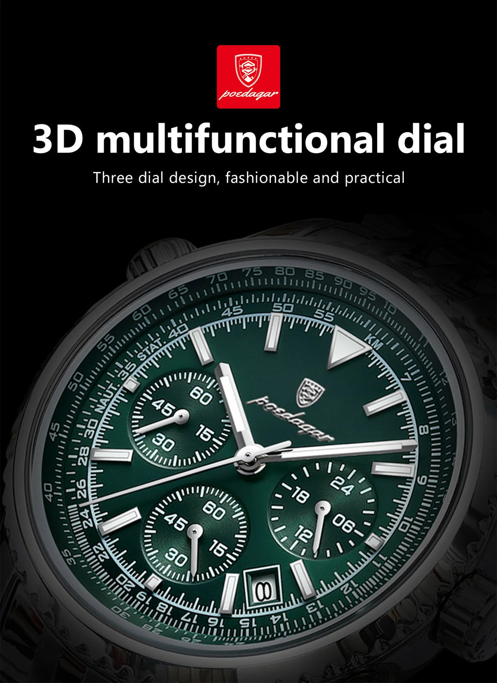 Dagar Watch Luxury SILVER Brand Watch