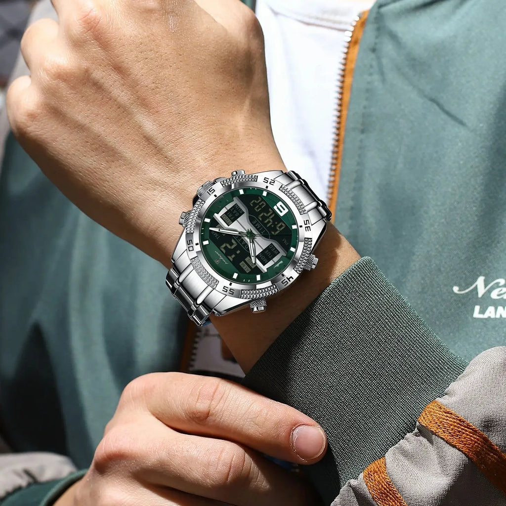 S-Digital Watch Luxury Digital Week SILVER Brand Watch