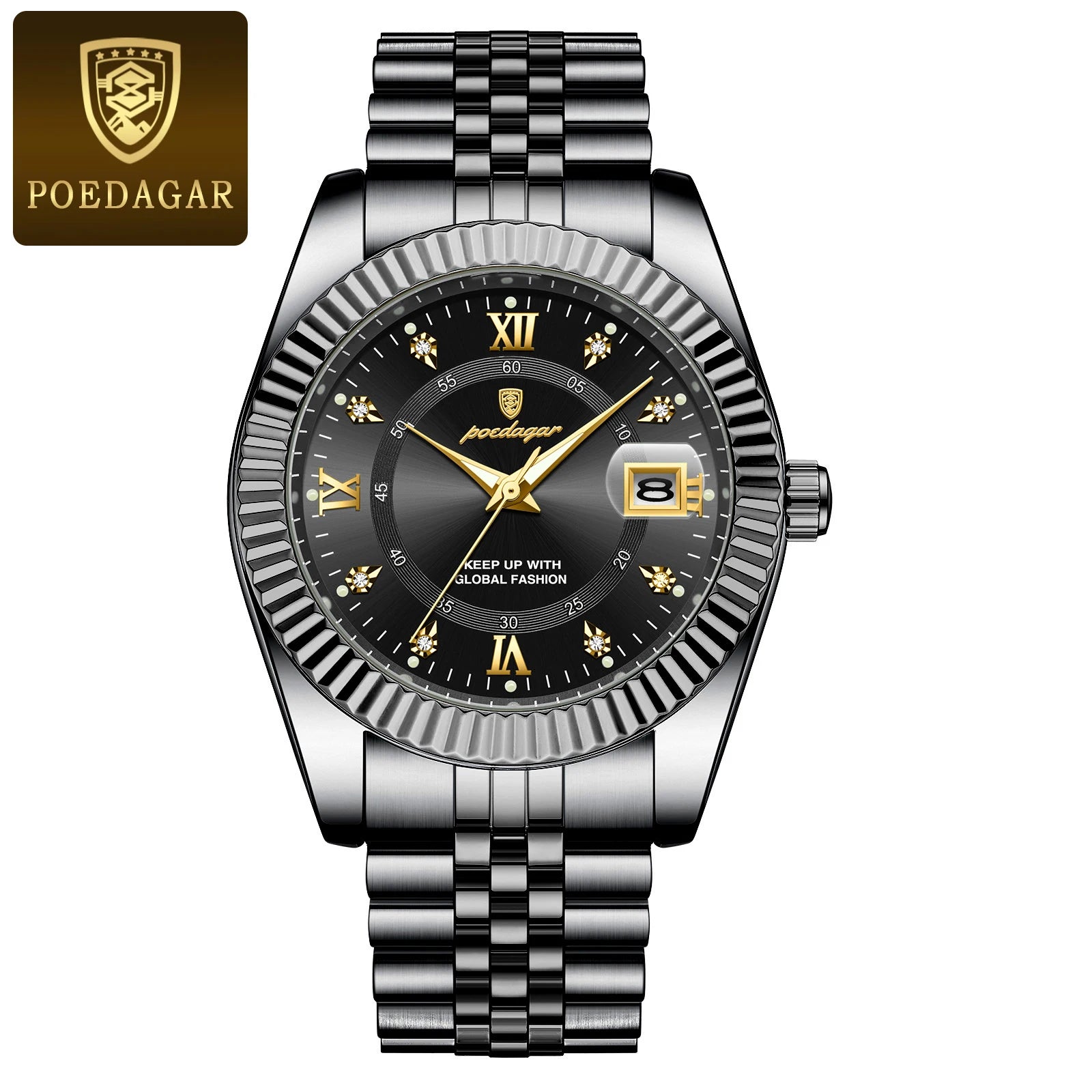 S-Lin Luxury Gold Quartz SILVER Brand Watch