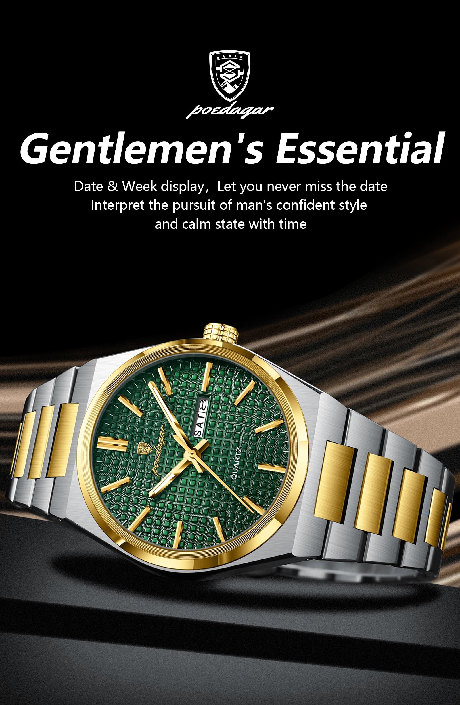 S-Art Luxury Men Watch SILVER Brand Watch