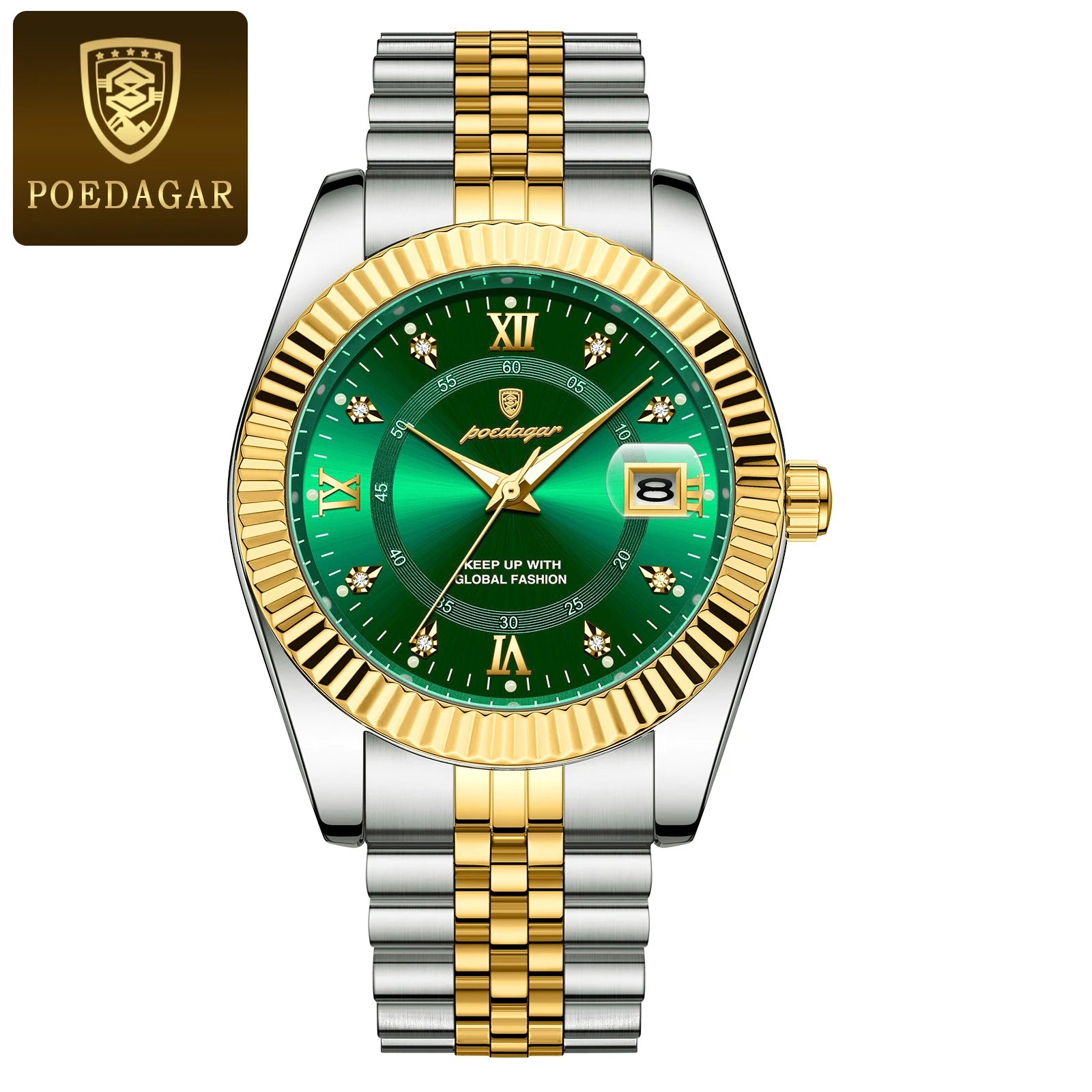 S-Lin Luxury Gold Quartz SILVER Brand Watch