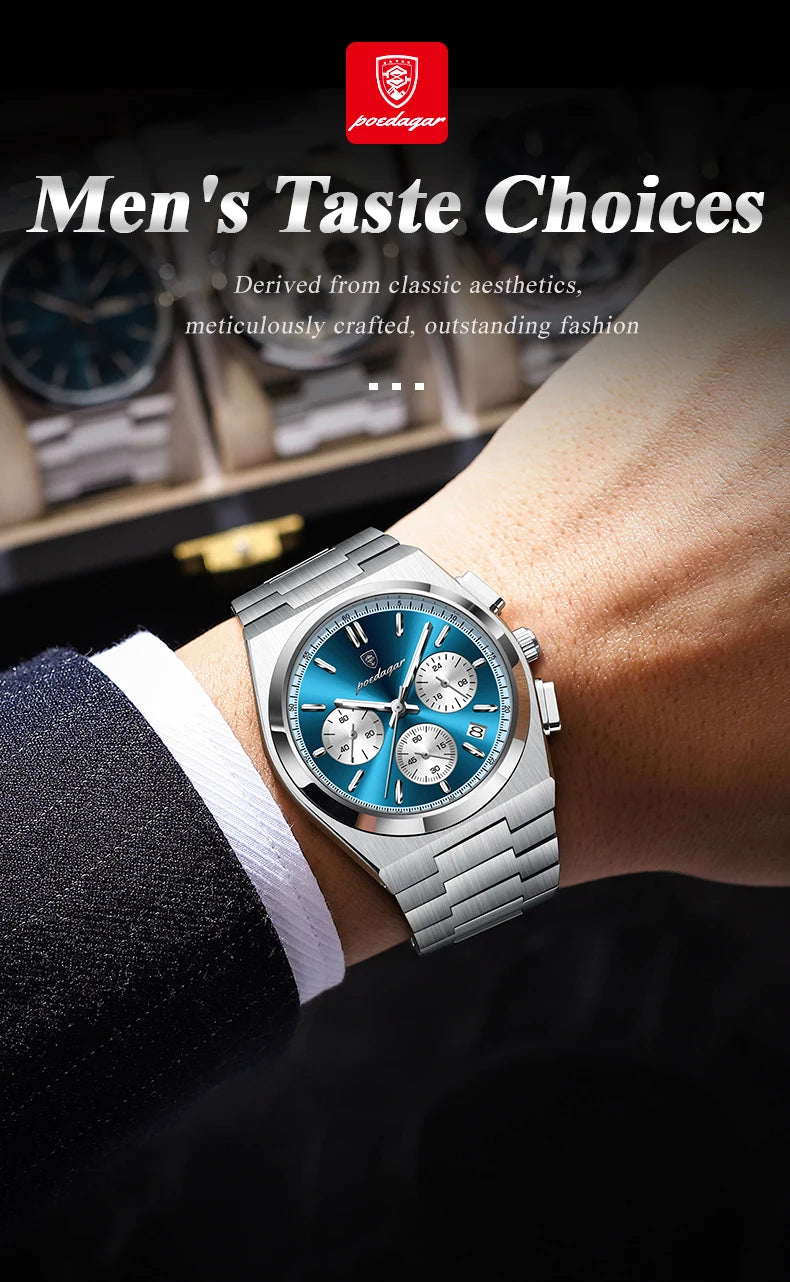 3-Globe Luxury Watch SILVER Brand Watch