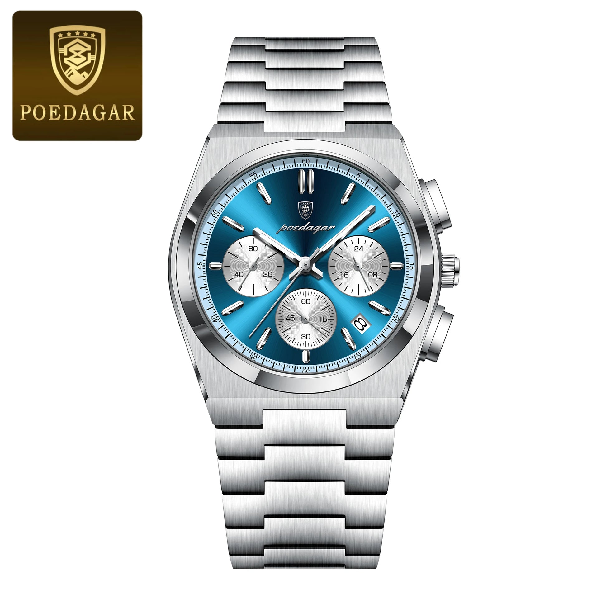 3-Globe Luxury Watch SILVER Brand Watch