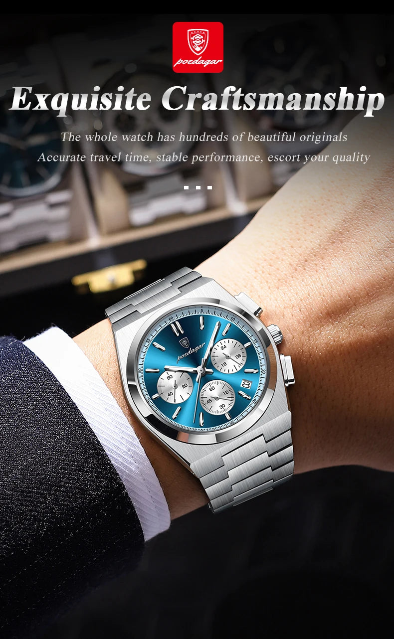 3-Globe Luxury Watch SILVER Brand Watch