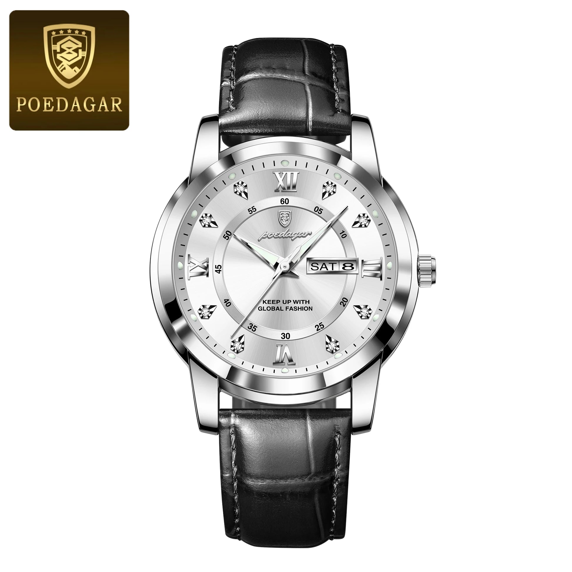 S-Rich Luxury Business Men Watch SILVER Brand Watch