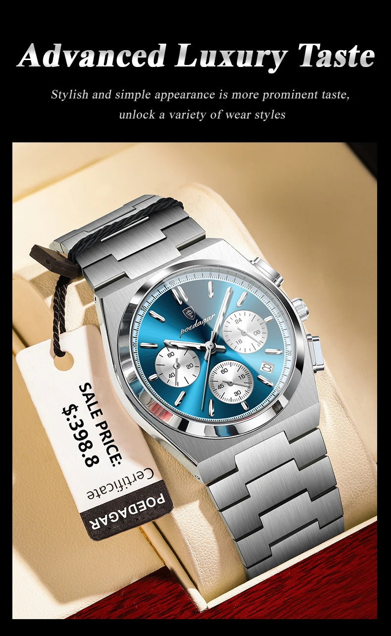 3-Globe Luxury Watch SILVER Brand Watch