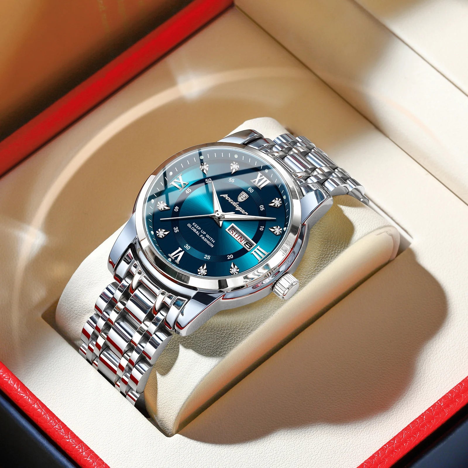 S-Luxury Watch Stainless Steel SILVER Brand Watch