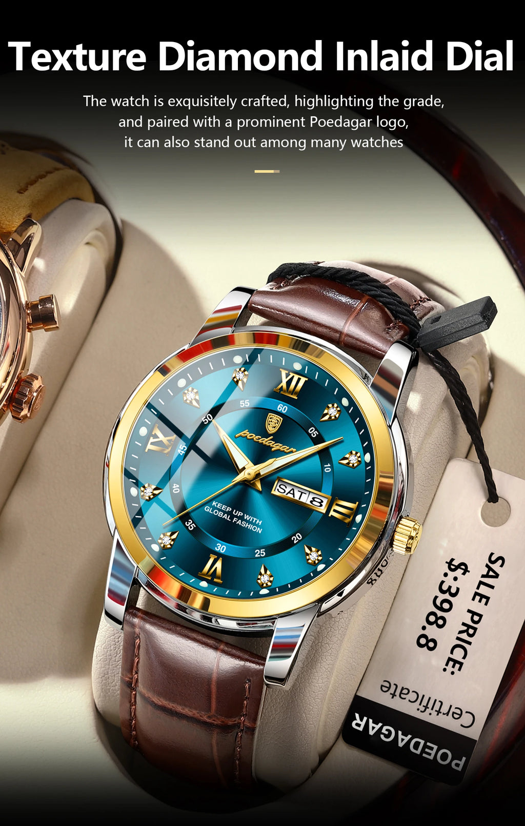 S-Rich Luxury Business Men Watch SILVER Brand Watch