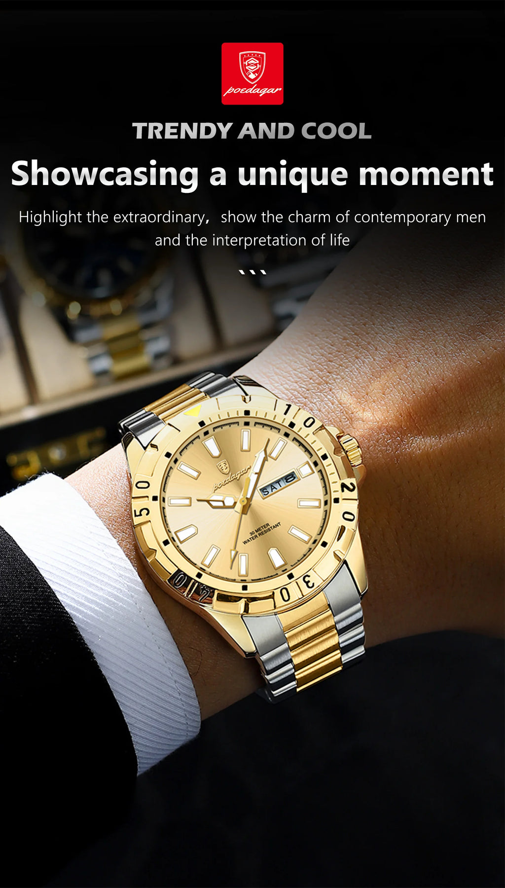 S-Qartz Luxury Man Watch SILVER Brand Watch