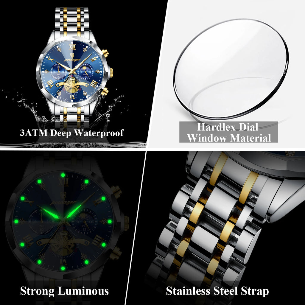 S-Legitimus Luxury Men Watch SILVER Brand Watch