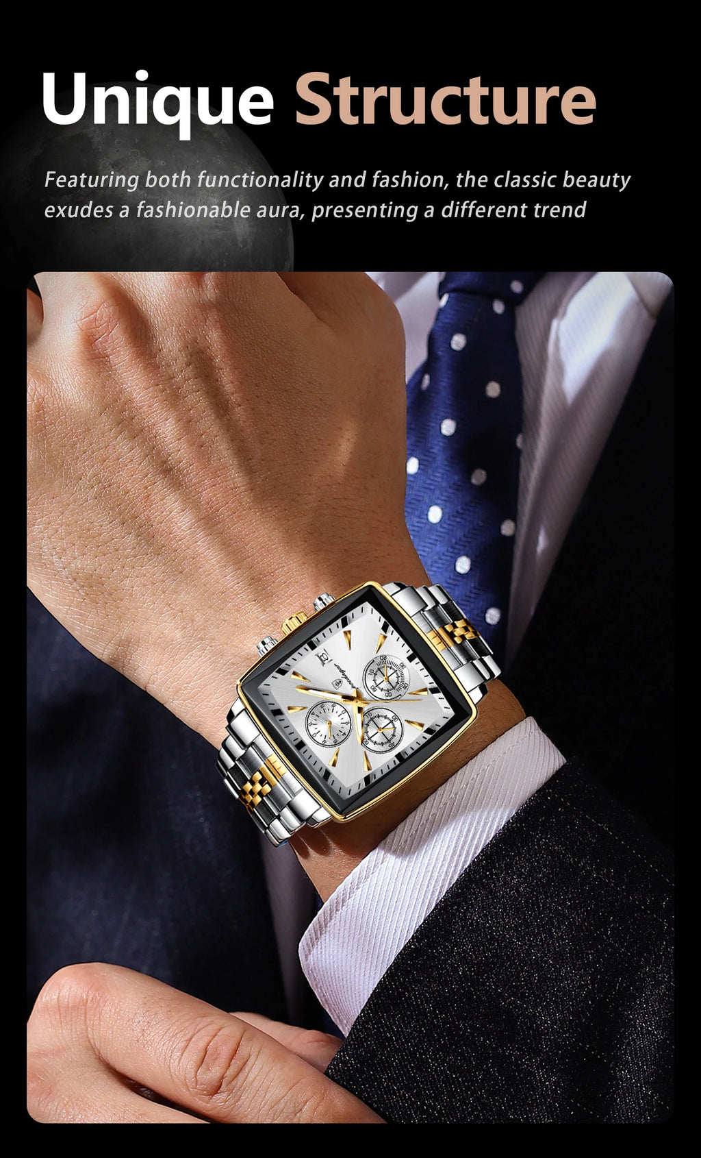 S-Squared Chronograph Luxury Watch SILVER Brand Watch