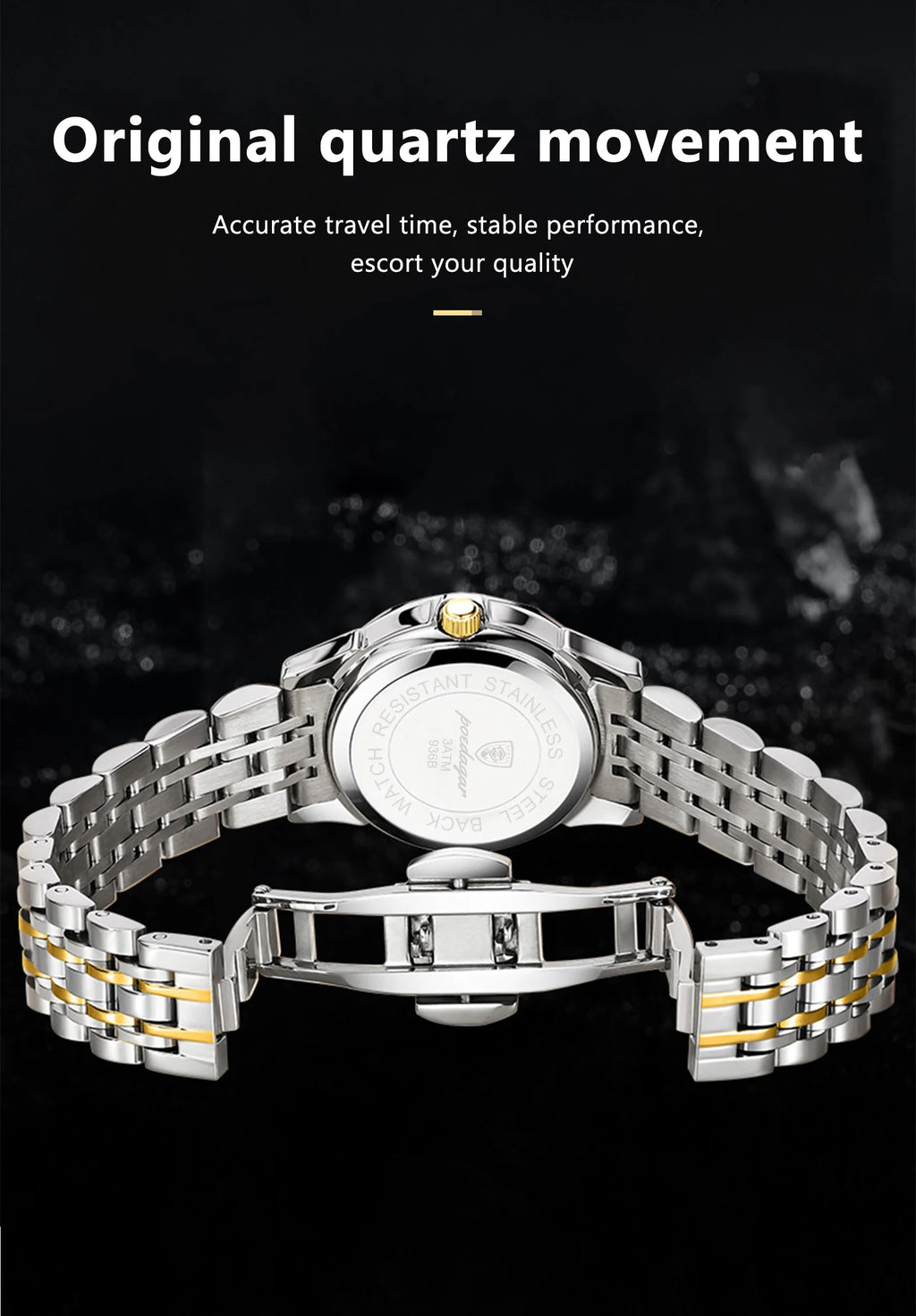 S-Luxury Watch Stainless Steel SILVER Brand Watch