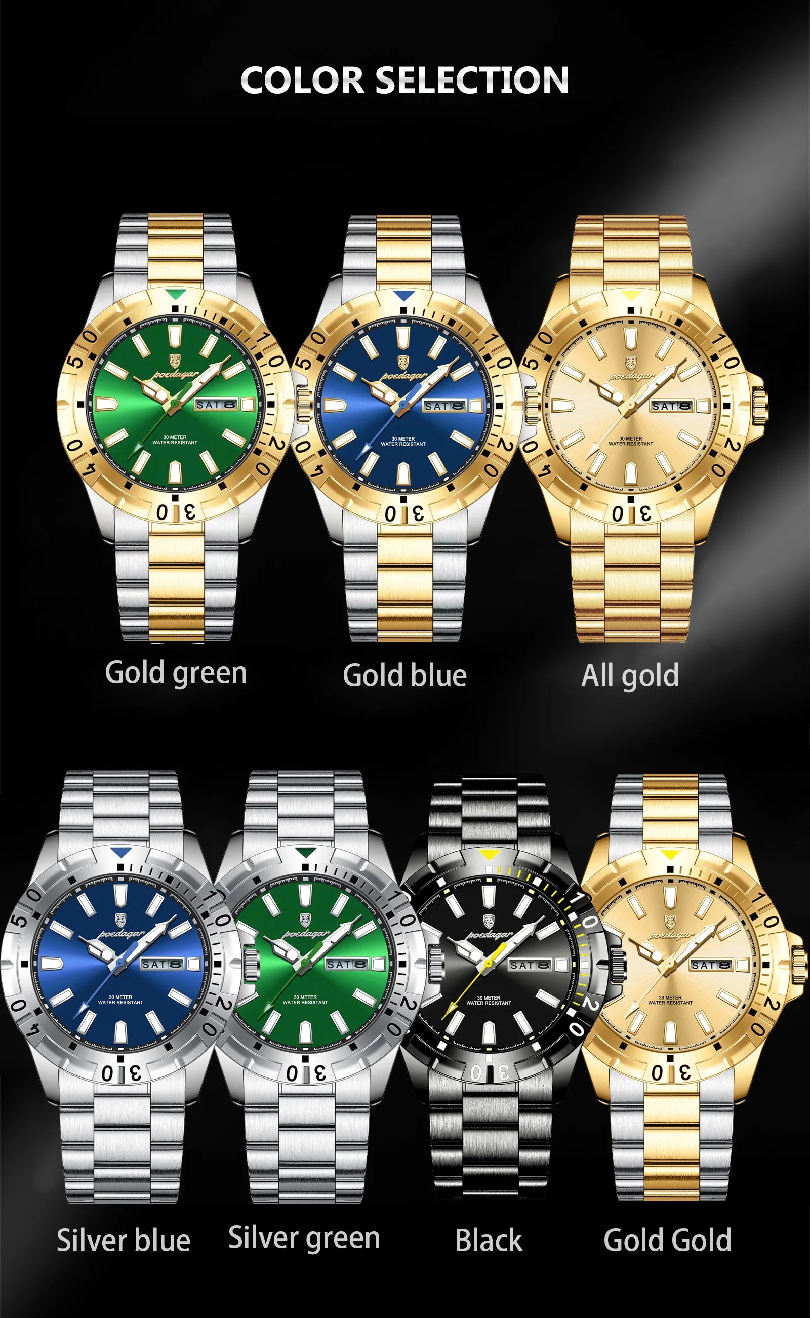 S-Qartz Luxury Man Watch SILVER Brand Watch