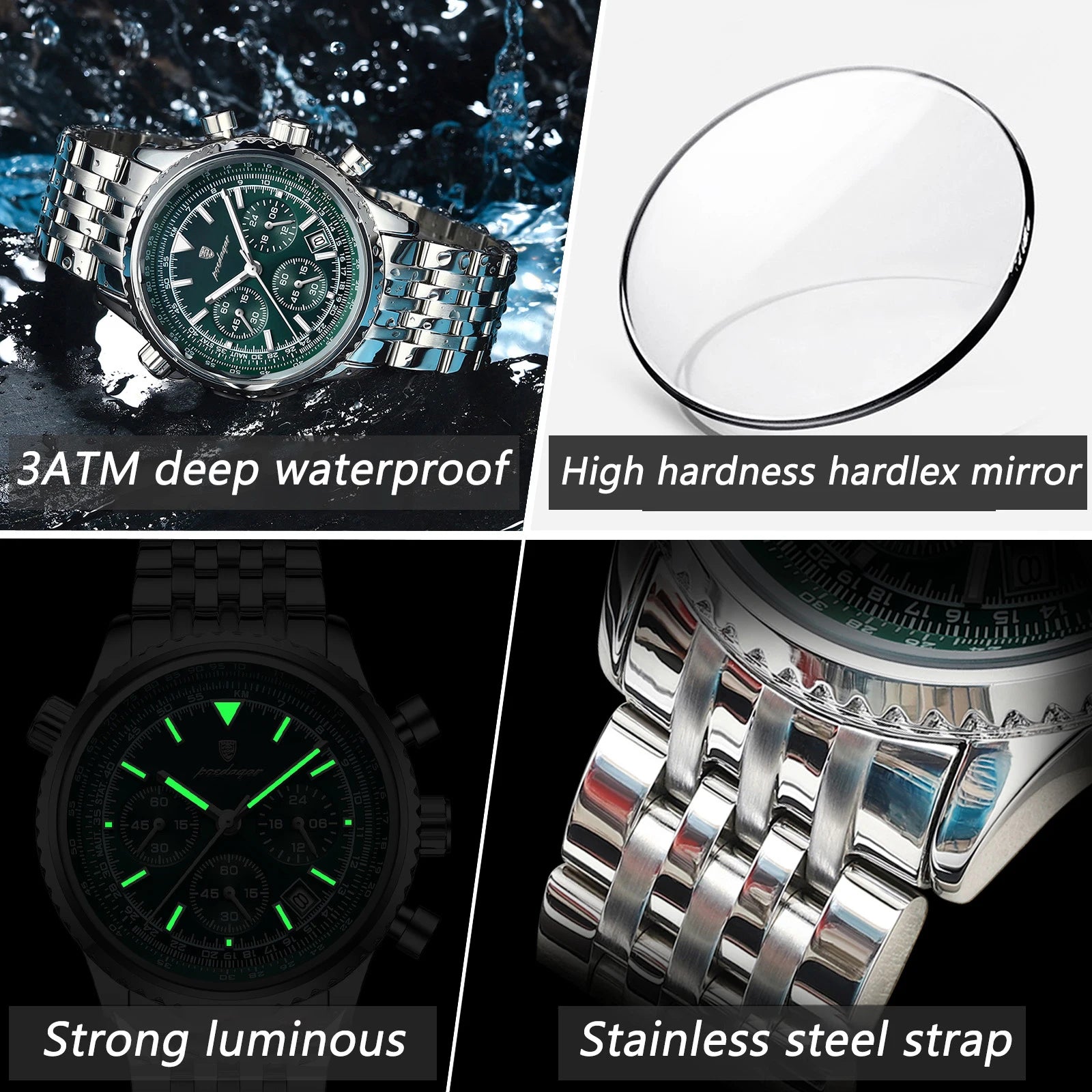 Dagar Watch Luxury SILVER Brand Watch