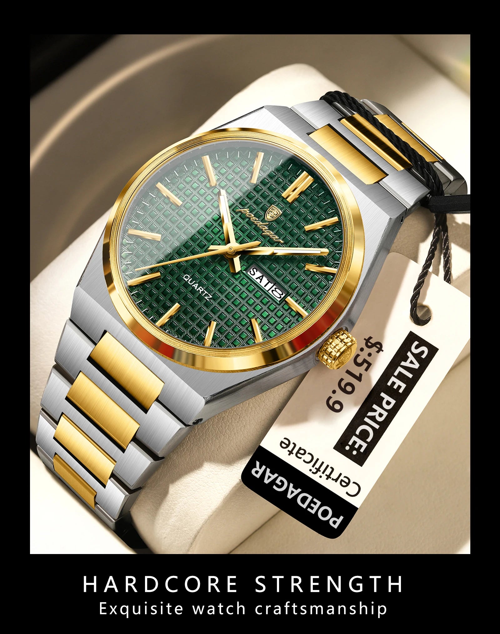 S-Art Luxury Men Watch SILVER Brand Watch