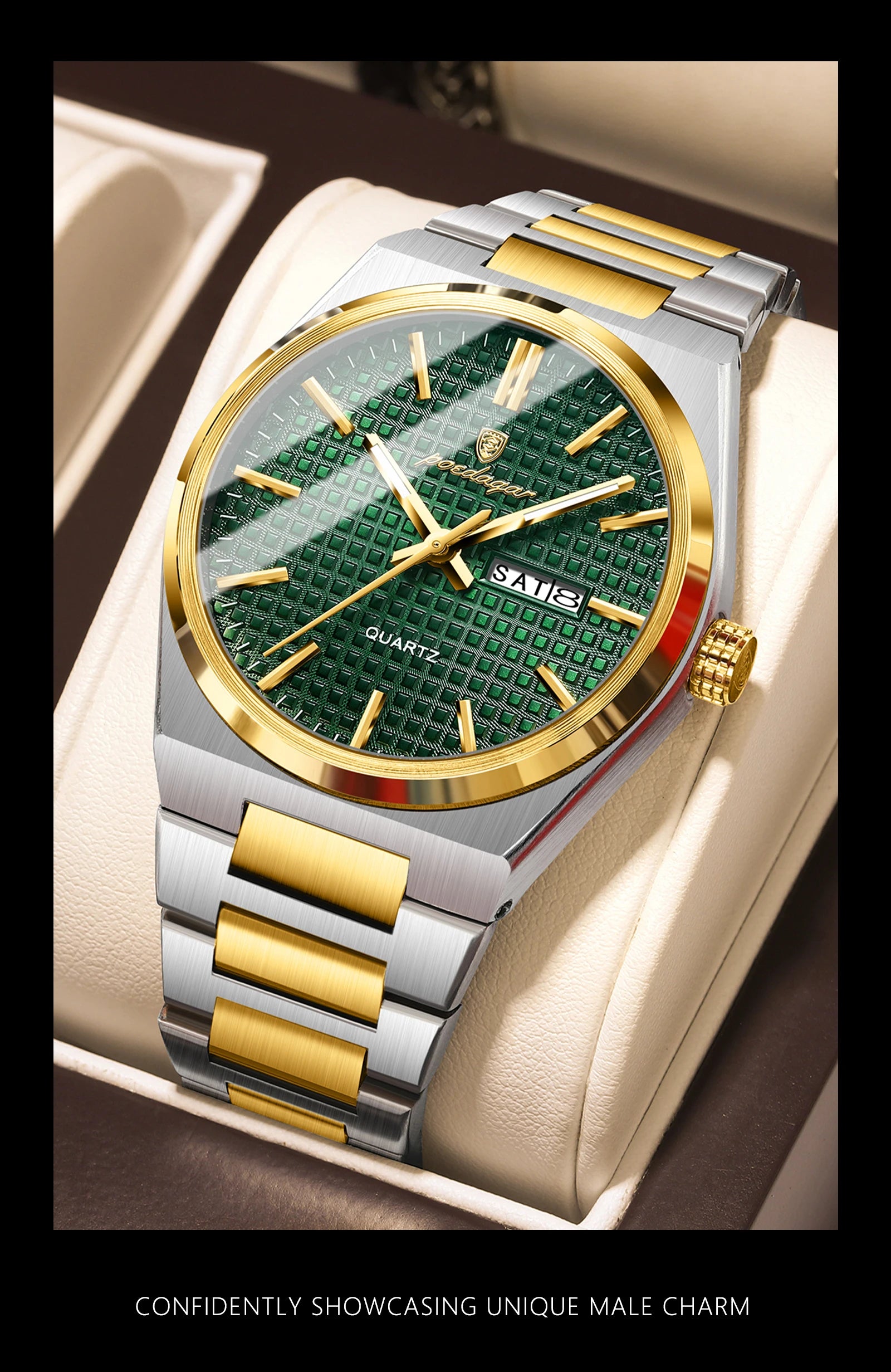 S-Art Luxury Men Watch SILVER Brand Watch