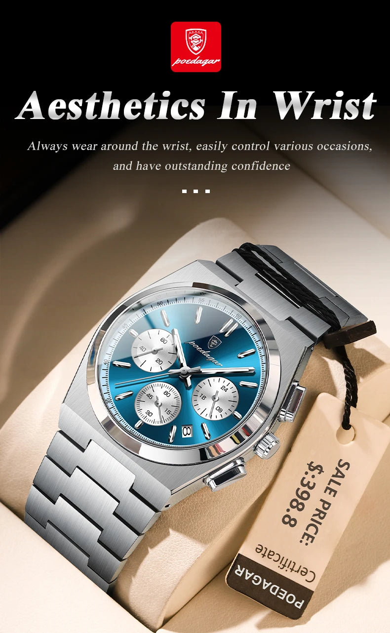 3-Globe Luxury Watch SILVER Brand Watch