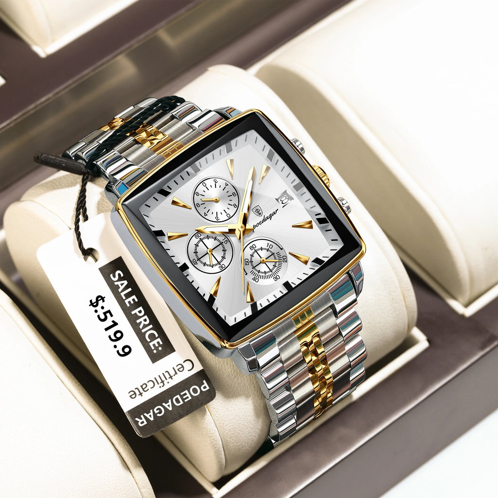S-Squared Chronograph Luxury Watch SILVER Brand Watch