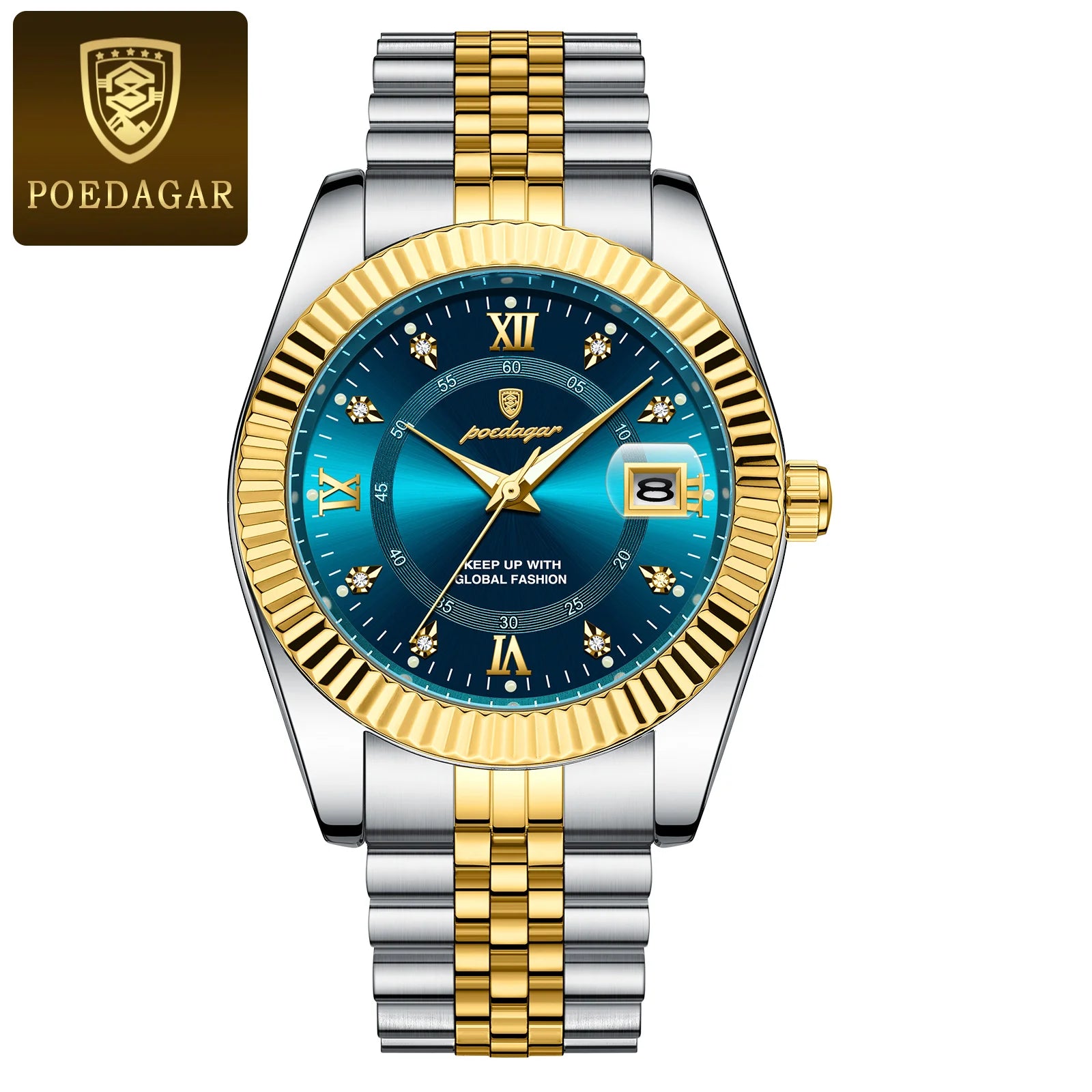 S-Lin Luxury Gold Quartz SILVER Brand Watch