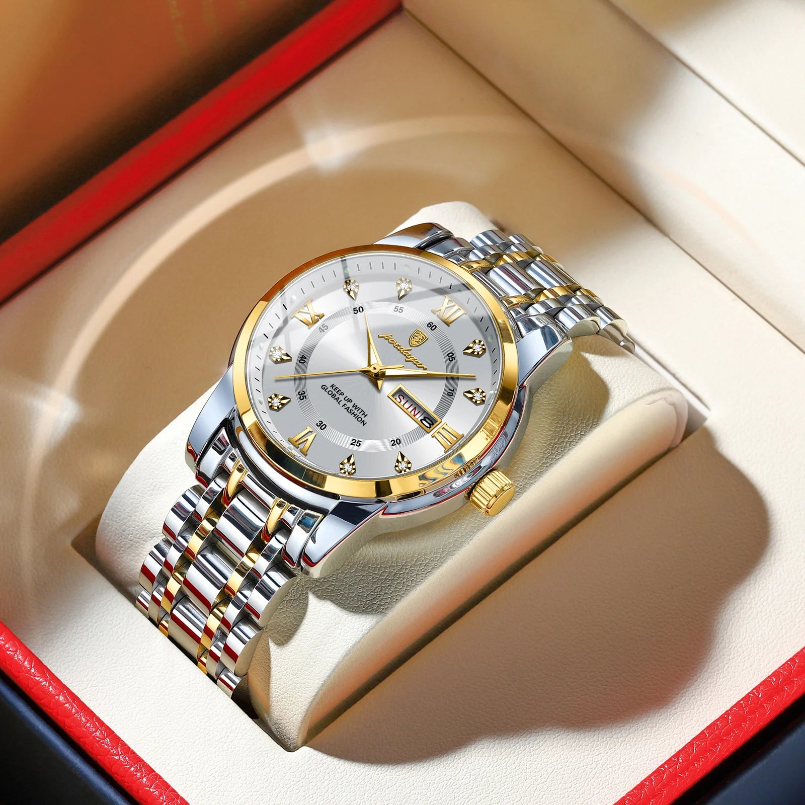 S-Luxury Watch Stainless Steel SILVER Brand Watch