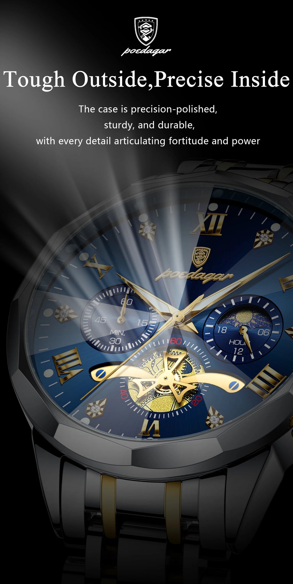 S-Legitimus Luxury Men Watch SILVER Brand Watch