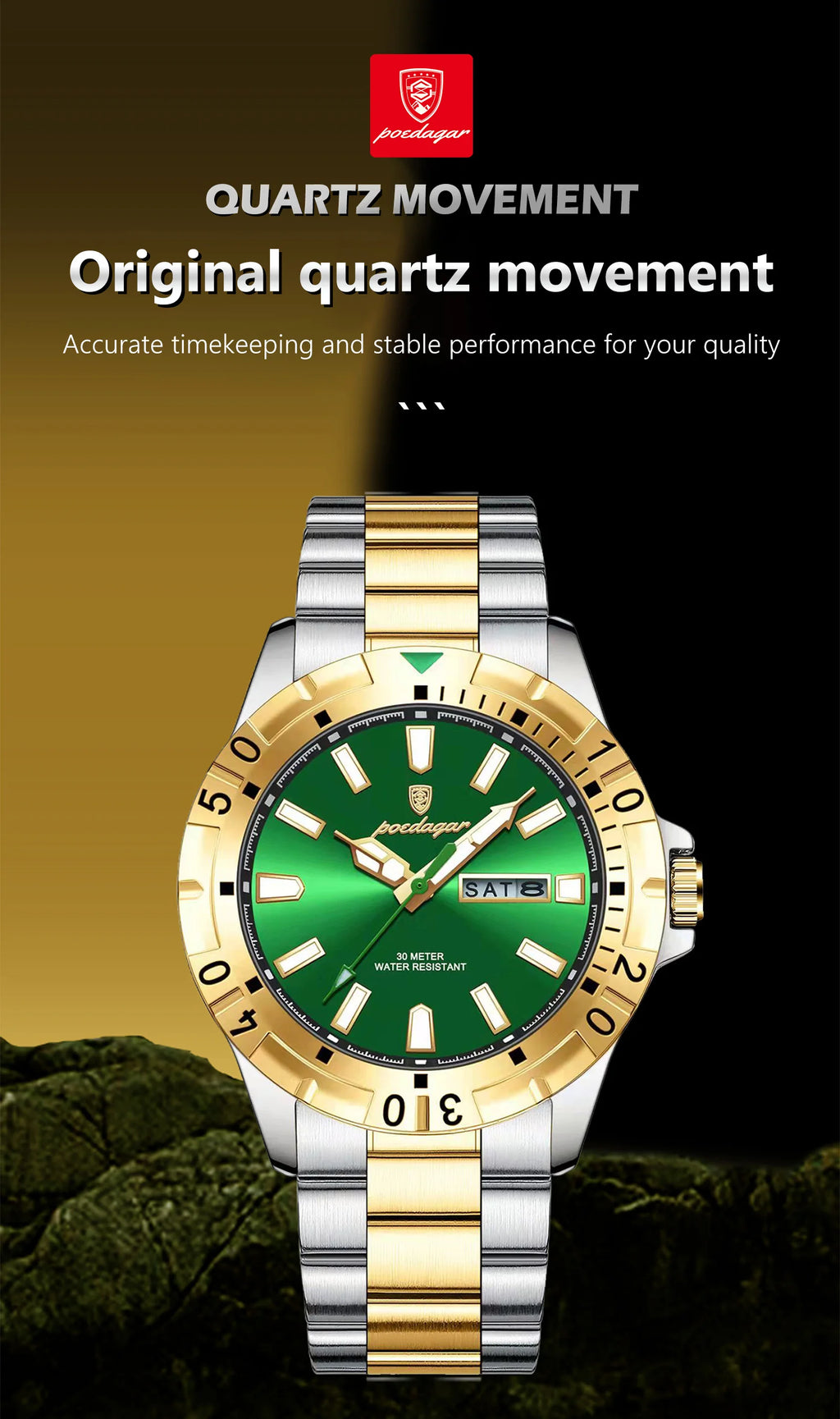 S-Qartz Luxury Man Watch SILVER Brand Watch