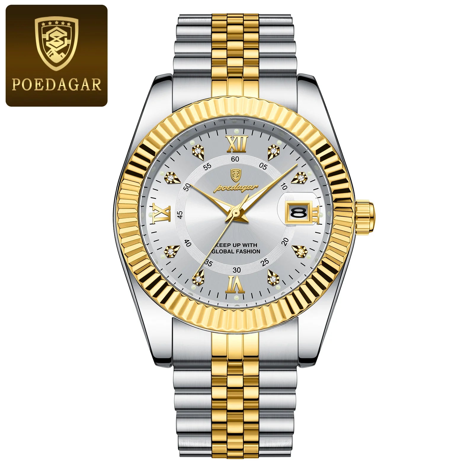 S-Lin Luxury Gold Quartz SILVER Brand Watch