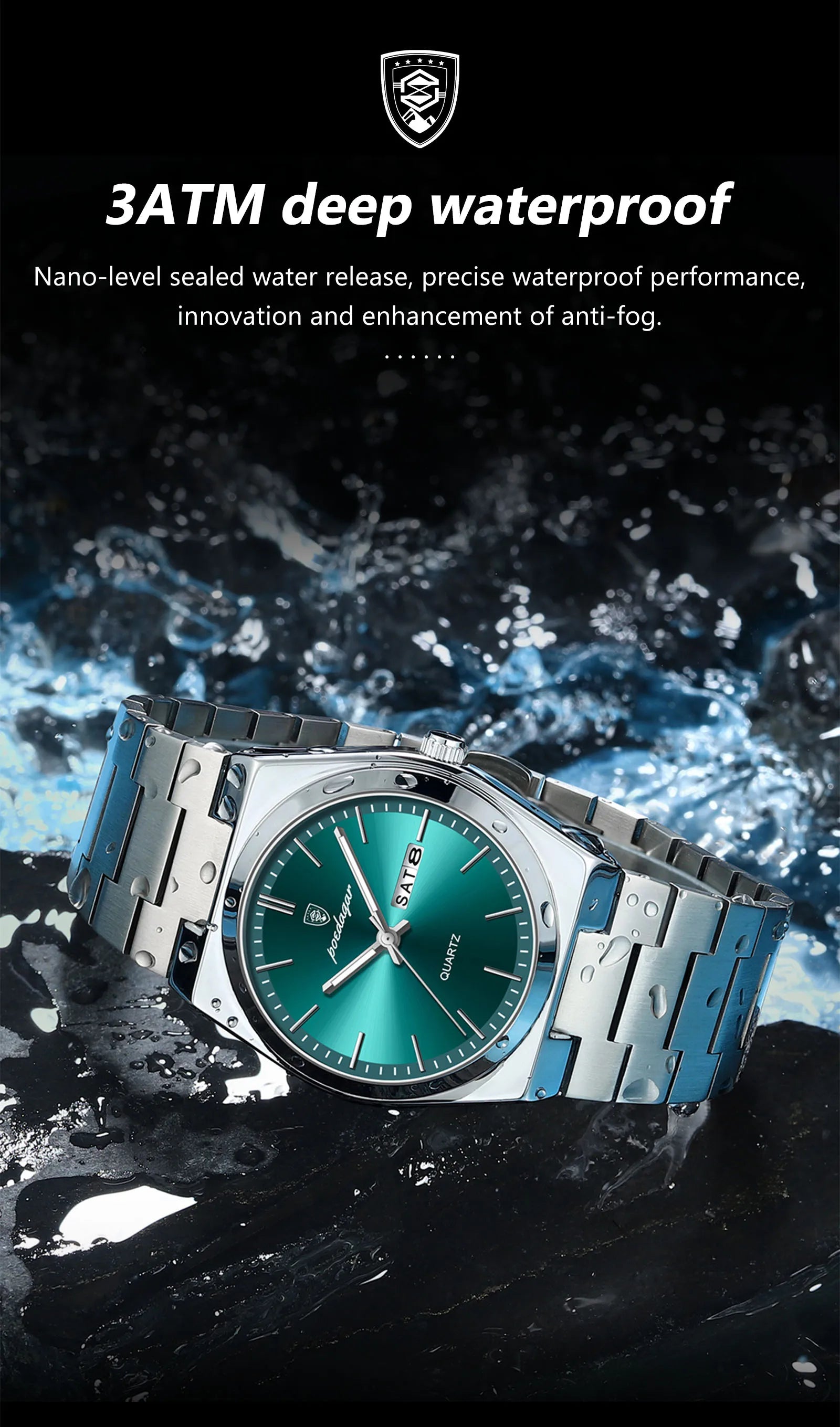 S-Steel Watch Luxo SILVER Brand Watch