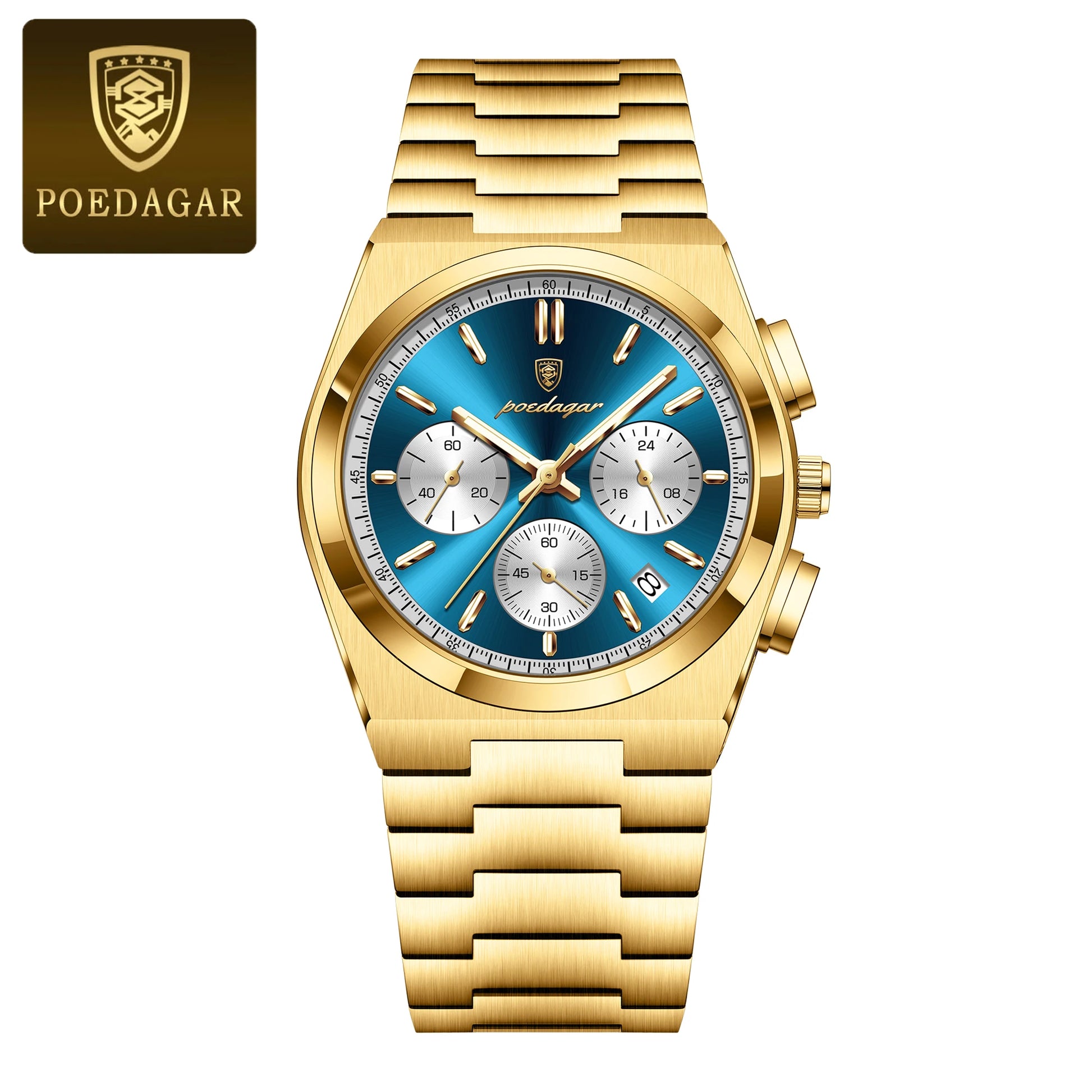 3-Globe Luxury Watch SILVER Brand Watch
