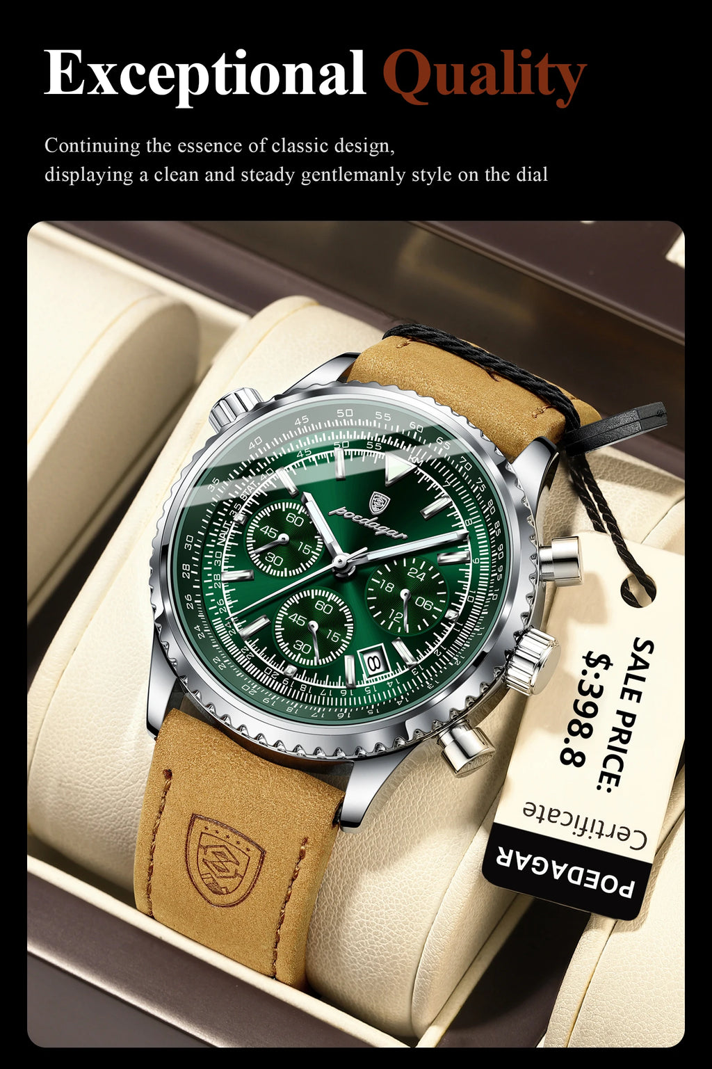 S-Latitude Luxury Watch SILVER Brand Watch